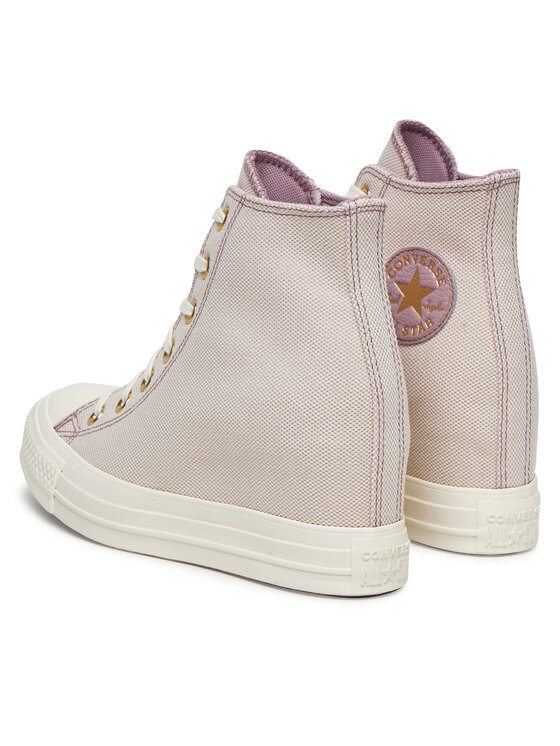 Converse Converse Trampki Chuck Taylor All Star Wedge Platform Gold A12763C Różowy