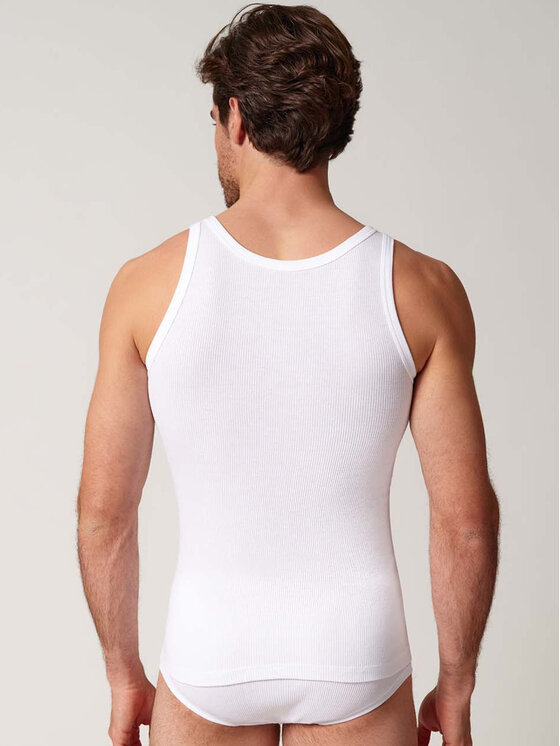 Huber Huber Súprava tričiek 112103 Biela Slim Fit