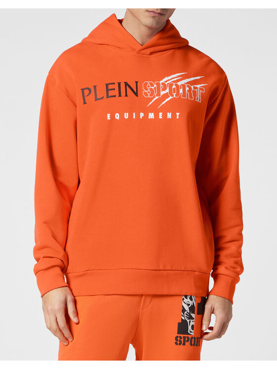 Plein Sport Plein Sport Bluza 13111 Pomarańczowy Regular Fit