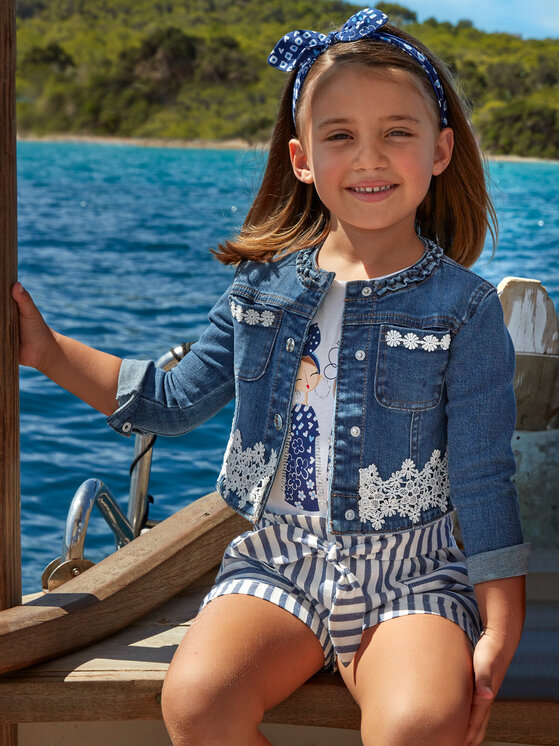 Mayoral Mayoral Geacă de blugi 3475 Bleumarin Regular Fit