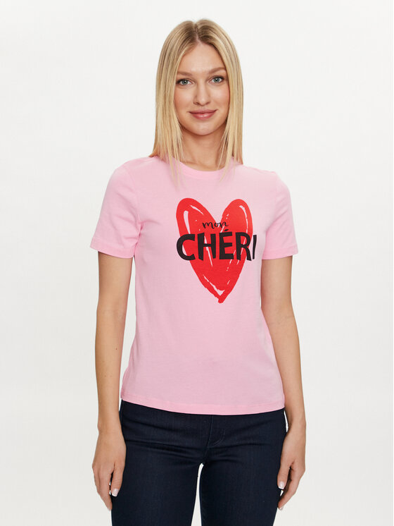 ONLY Футболка Loovi 15316996 Рожевий Regular Fit | Modivo.ua