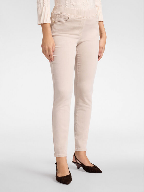 Elena Mirò Elena Mirò Spodnie materiałowe P152P000343N002 Écru Skin Fit