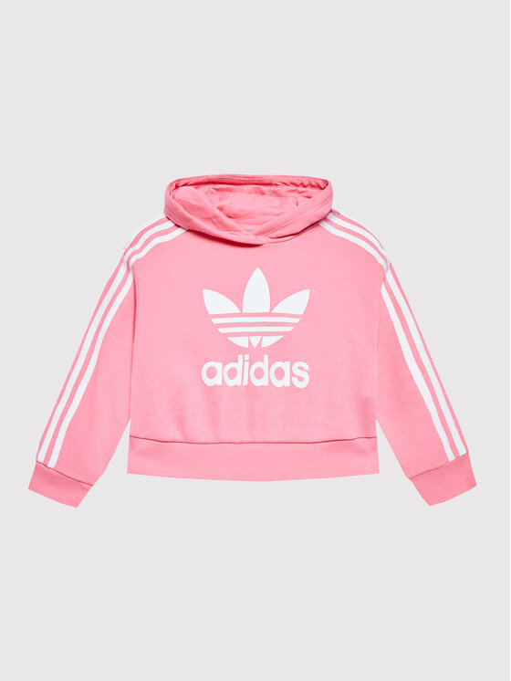 adidas adidas Majica dugih rukava Adicolor HK0281 Ružičasta Loose Fit