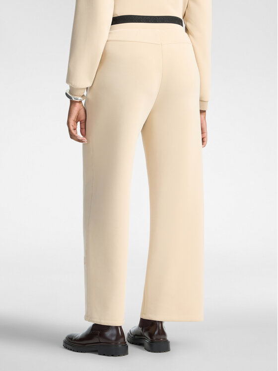 Elena Mirò Elena Mirò Spodnie materiałowe P805Z000197N0A2 Kremowy Regular Fit