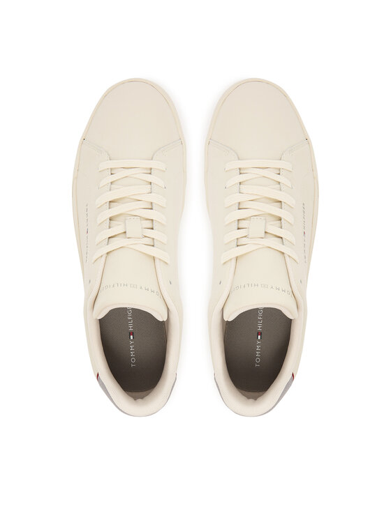 Tommy Hilfiger Tommy Hilfiger Сникърси Th Court Detail Ess FM0FM05367 Екрю