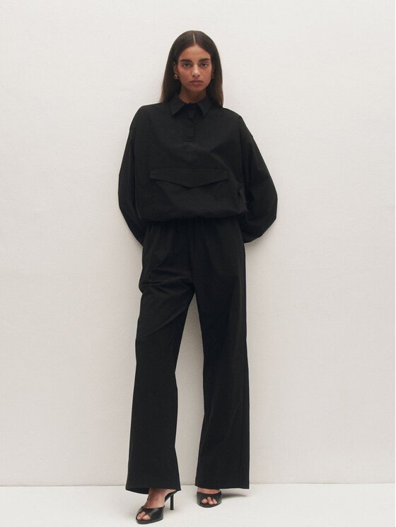 Le Collet Le Collet Bluza DOMINICA Czarny Oversize