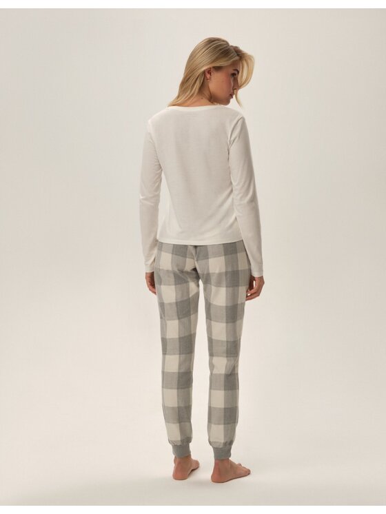 Henderson Henderson Piżama 41895 Biały Regular Fit