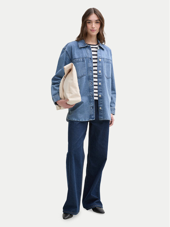 Tom Tailor Denim Tom Tailor Denim Džínsová bunda 1045967 Modrá Regular Fit