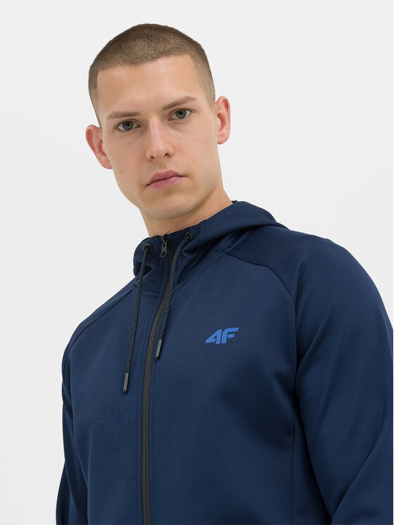 4F 4F Felpa tecnica 4FWSS24TFSWM393 Blu scuro Regular Fit