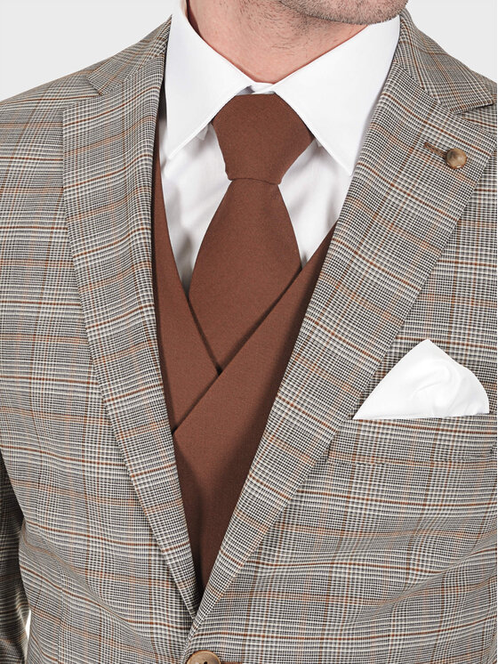 Evenemen Evenemen Garnitur DENZEL Beżowy Slim Fit