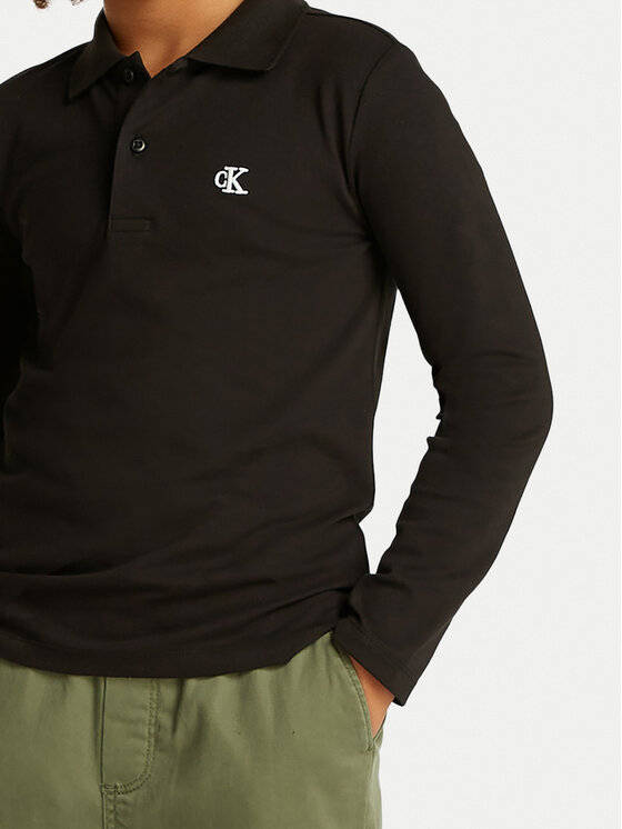 Calvin Klein Jeans Calvin Klein Jeans Polokošeľa Essential IB0IB02421 D Čierna Regular Fit