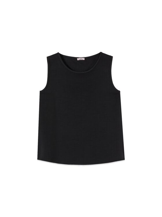Oltre Oltre Bluzka 2517J000763N033 Czarny Regular Fit