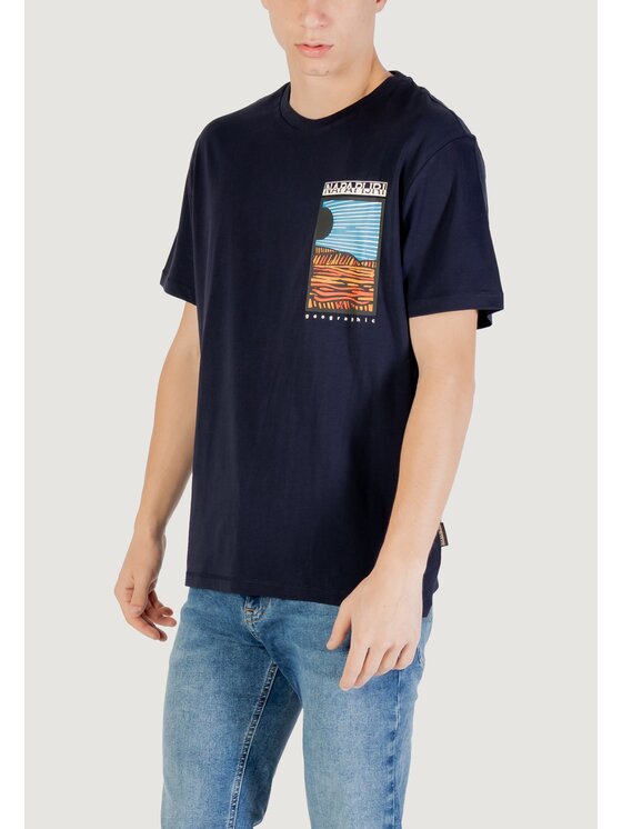Napapijri Napapijri T-Shirt S-VALDOR SS Μπλε Casual Fit
