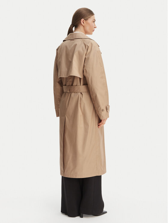 Calvin Klein Calvin Klein Trencz LV044C501G Beżowy Regular Fit