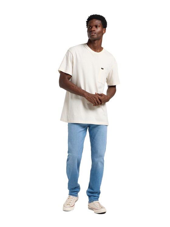 Lee Lee Jeansy 112363709 Niebieski Taper Fit