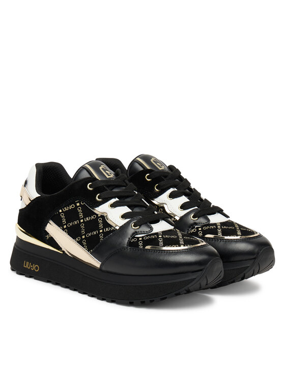 Liu Jo Liu Jo Sneakersy Maxi Wonder 91 BF5005 PX681 Černá