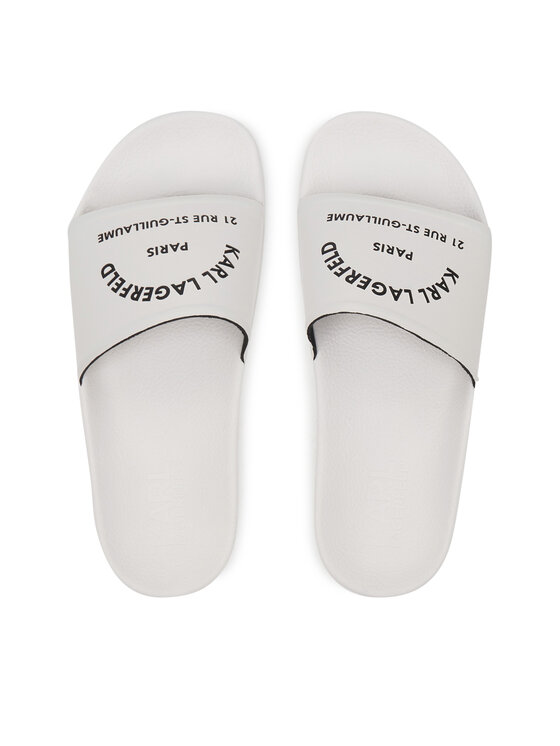 KARL LAGERFELD KARL LAGERFELD Šľapky Kondo 2.0 KL80908A Biela