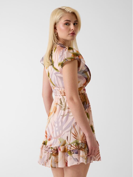 Guess Guess Sukienka codzienna 165595 Różowy Classic Fit