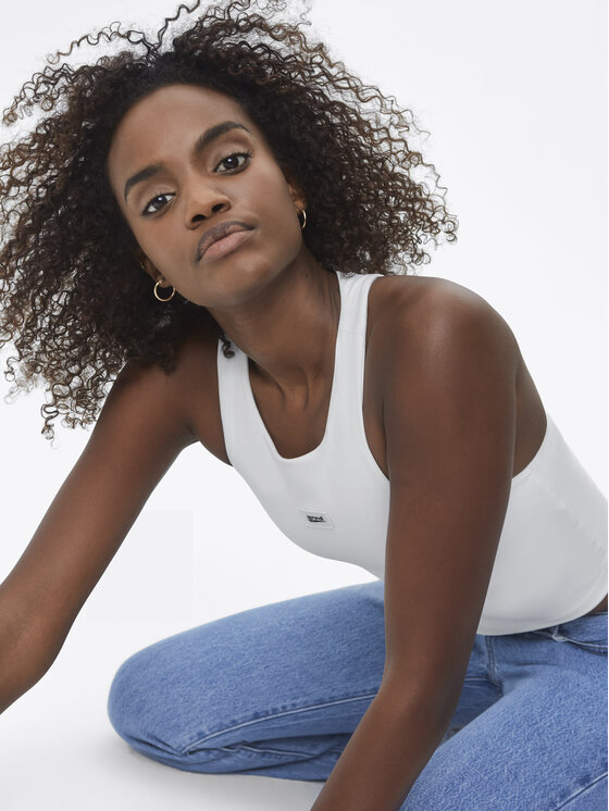 Sprandi Sprandi Top SP22-TPD101 Bianco Slim Fit