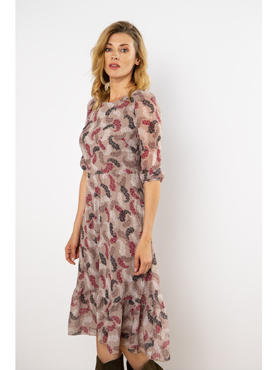 QUIOSQUE Sukienka codzienna, rozmiar 40, Kolorowa, LUX DRESS