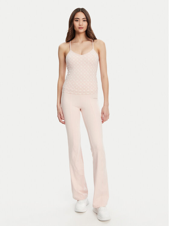 Guess Guess Top V5YP11 MC03W Růžová Slim Fit