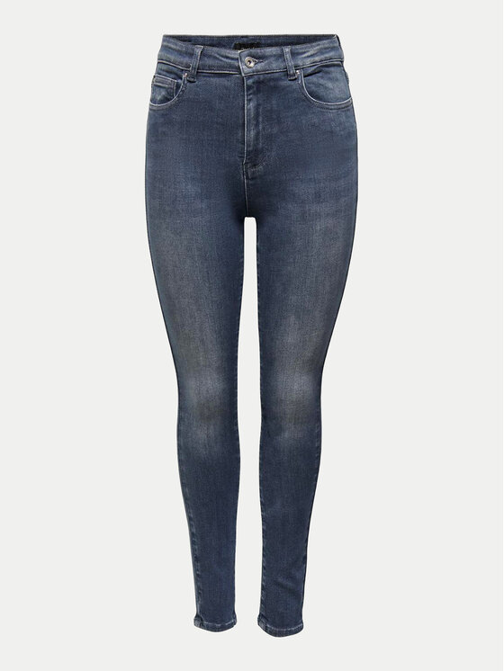 ONLY ONLY Jeansy Mila 15231285 Granatowy Skinny Fit