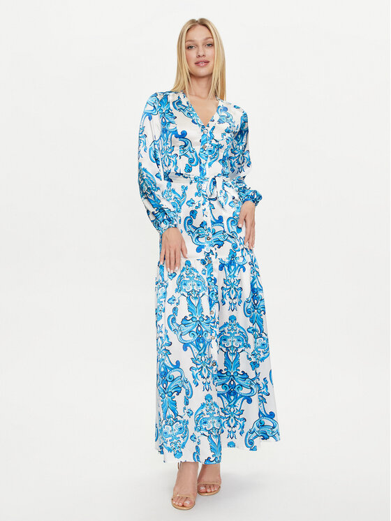Marciano Guess Marciano Guess Rochie tip cămașă 2GGK70 9700Z Albastru Regular Fit