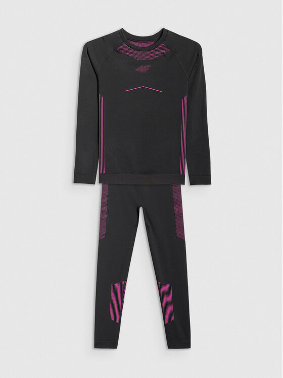 4F 4F Komplet bielizny termoaktywnej SKI UNDERWEAR Czarny