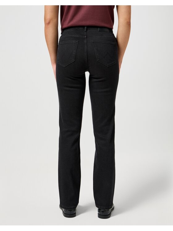 Wrangler Wrangler Jeansy STRAIGHT Czarny Straight Leg