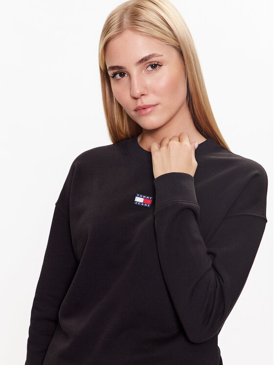 Tommy Jeans Tommy Jeans Bluza DW0DW16138 Czarny Boxy Fit