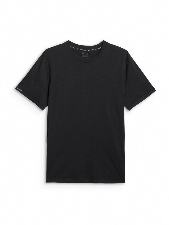 4F 4F T-Shirt TREKKING Czarny Regular Fit