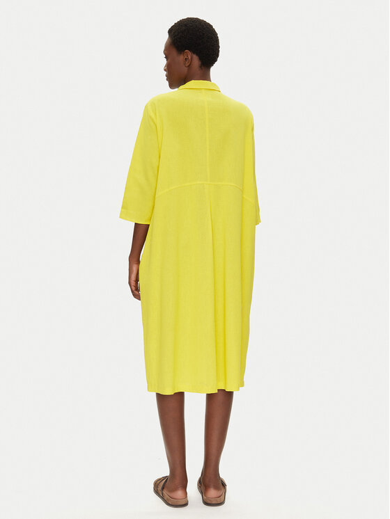 Iconique Iconique Sommerkleid IC25-093 Gelb Regular Fit