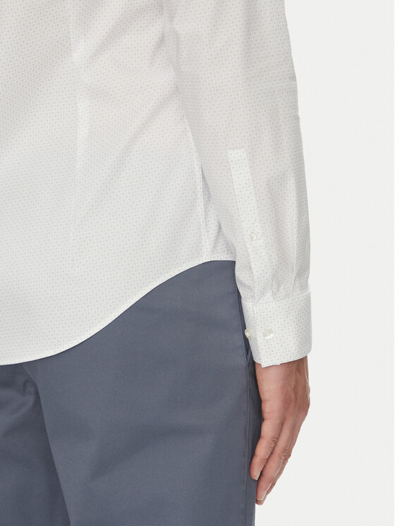 Calvin Klein Calvin Klein Koszula LV019EU005 Biały Slim Fit