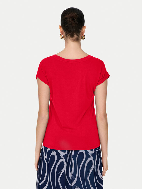 ONLY ONLY T-Shirt Rilla 15315776 Rot Regular Fit