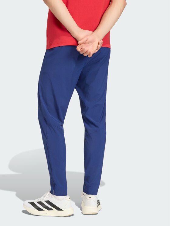 adidas adidas Spodnie materiałowe 162168 Błękitny Regular Fit