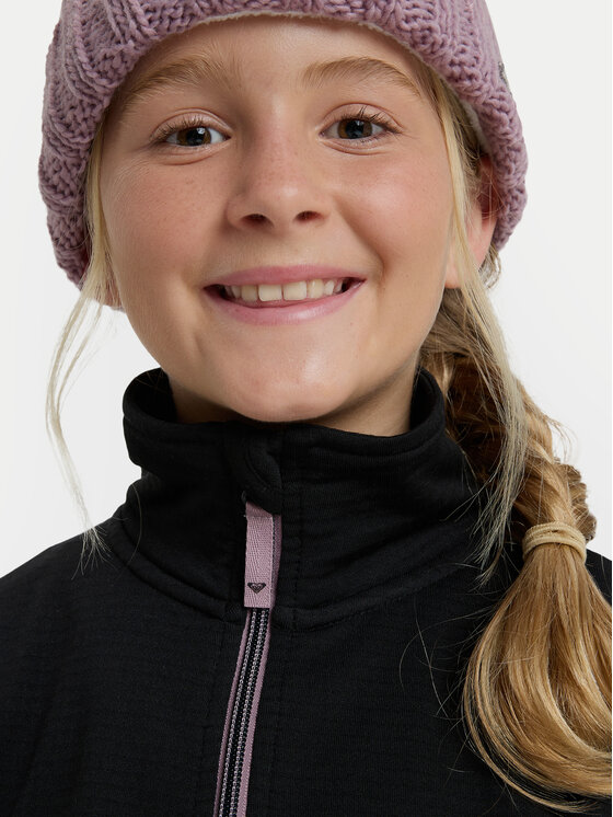 Roxy Roxy Fliso džemperis Sidley ERGFT04014 Juoda Regular Fit