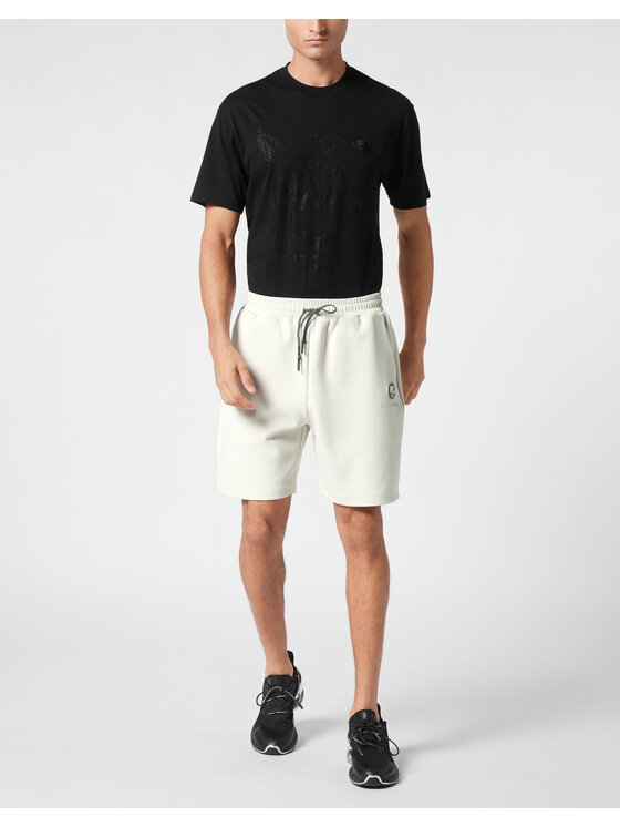 Plein Sport Plein Sport Pantaloncini 22429 Grigio Jogger Fit