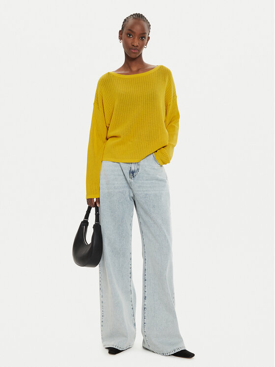 Sisley Sisley Pullover 17Q3M104X Gelb Regular Fit