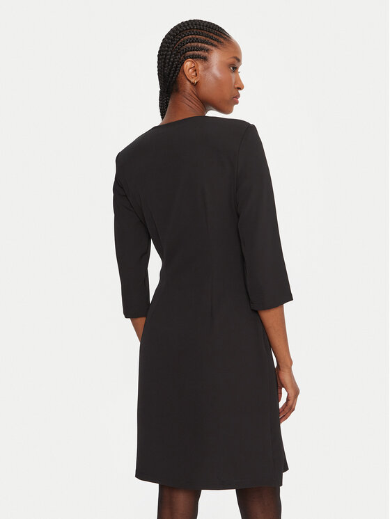 Rinascimento Rinascimento Rochie cocktail CFC0020095002 Negru Regular Fit