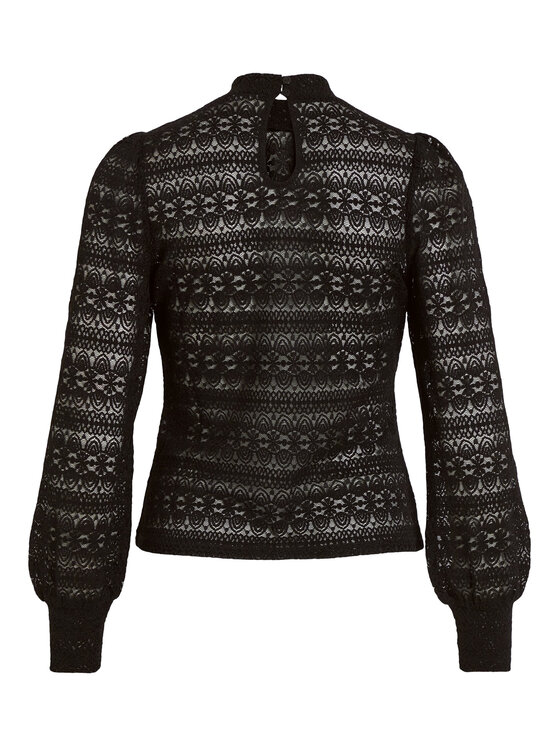 Vila Vila Särkpluus 14089795 Must Regular Fit