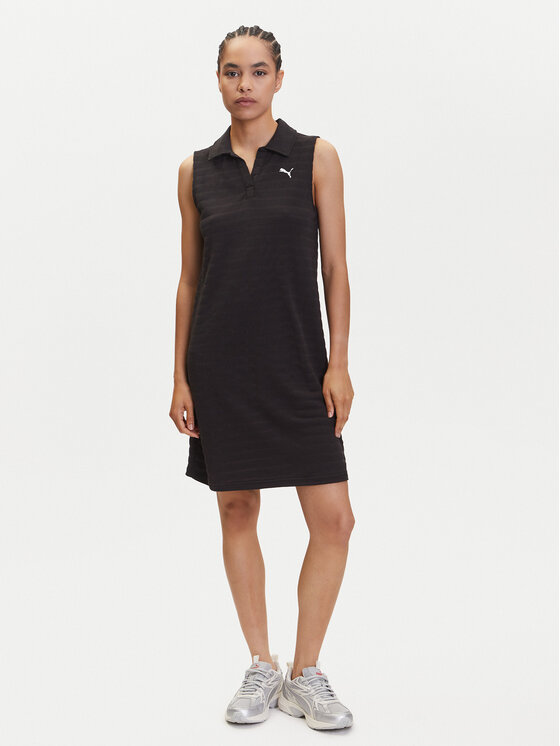 Puma Puma Sukienka codzienna Ess Elevated 685029 Czarny Relaxed Fit