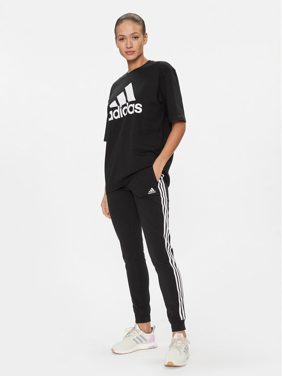 adidas adidas Παντελόνι φόρμας 3-Stripes GM5542 Μαύρο Slim Fit