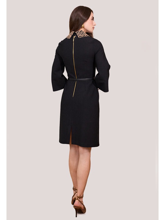 Kasia Zapała Kasia Zapała Sukienka codzienna Olivia II Czarny Slim Fit