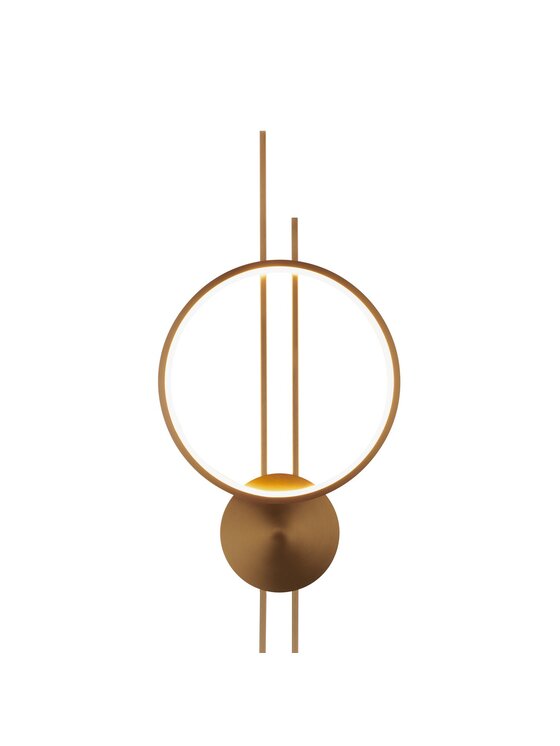 MIAhome MIAhome Kinkiet Lampa ścienna ECLIPTICA LED złota 100 cm Złoty