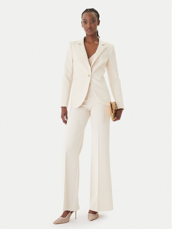 Rinascimento Rinascimento Palazzo kalhoty CFC0127878003 Béžová Wide Leg