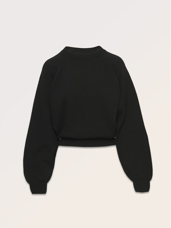 La Mania La Mania Sweter CURTSY Czarny Classic Fit