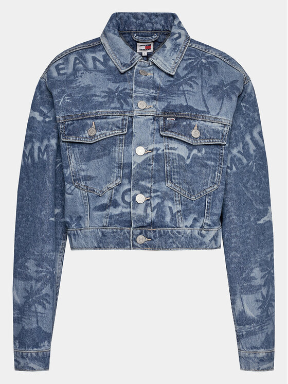 Tommy Jeans Tommy Jeans Geacă de blugi Claire DW0DW17664 Albastru Regular Fit