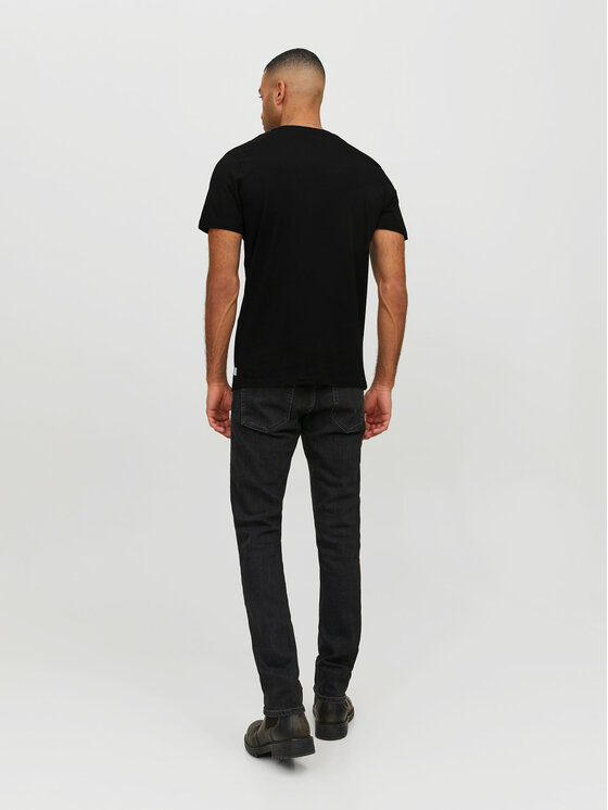 Jack & Jones Jack & Jones T-Shirt Basic 12156102 Czarny Standard Fit
