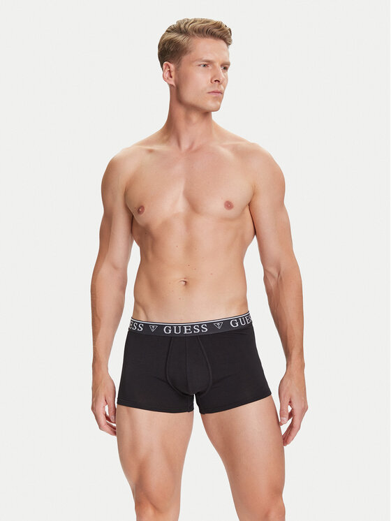 Guess Guess Set di 5 boxer U4YG16 K6YW1 Nero