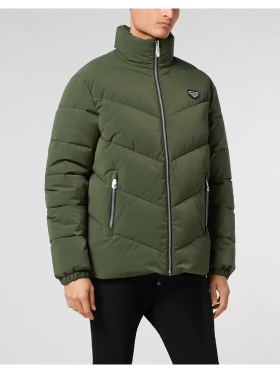 PHILIPP PLEIN PHILIPP PLEIN Giubbotto piumino 23009 Verde Regular Fit